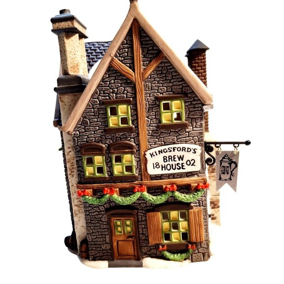 Department 56 Dickens Village Series KINGSFORD BREW HOUSE, excellent & fictional - Picture 1 of 10